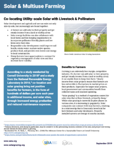 Solar & Multiuse Fact Sheet
