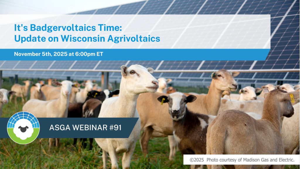 2025 11 Call 91 Wisconsin Agrivoltaics