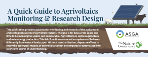 ASGA TNC AgrivoltaicsMonitoringResearchQuickGuide Photo