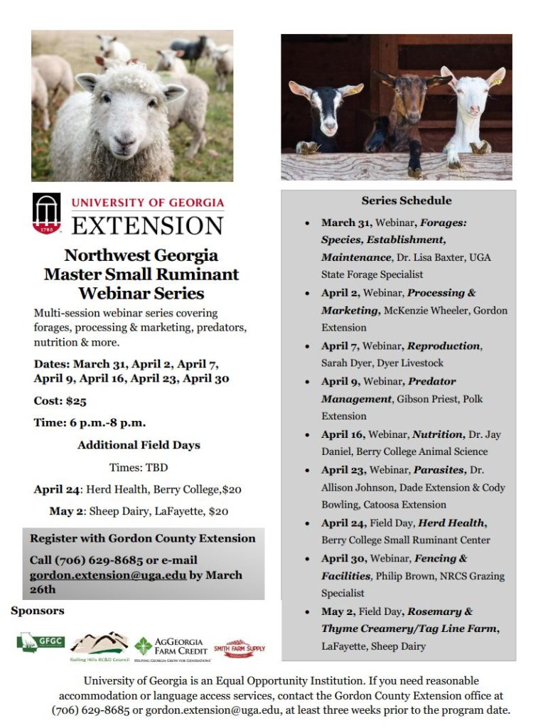 uga small ruminant webinar