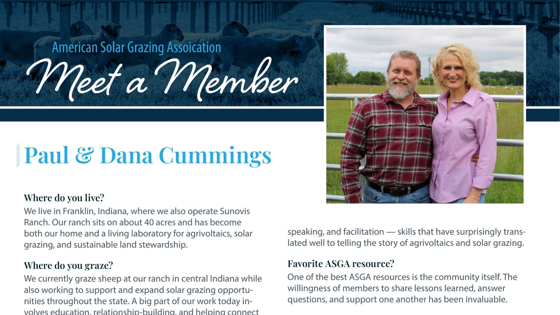 Paul and Dana Cummings MAM