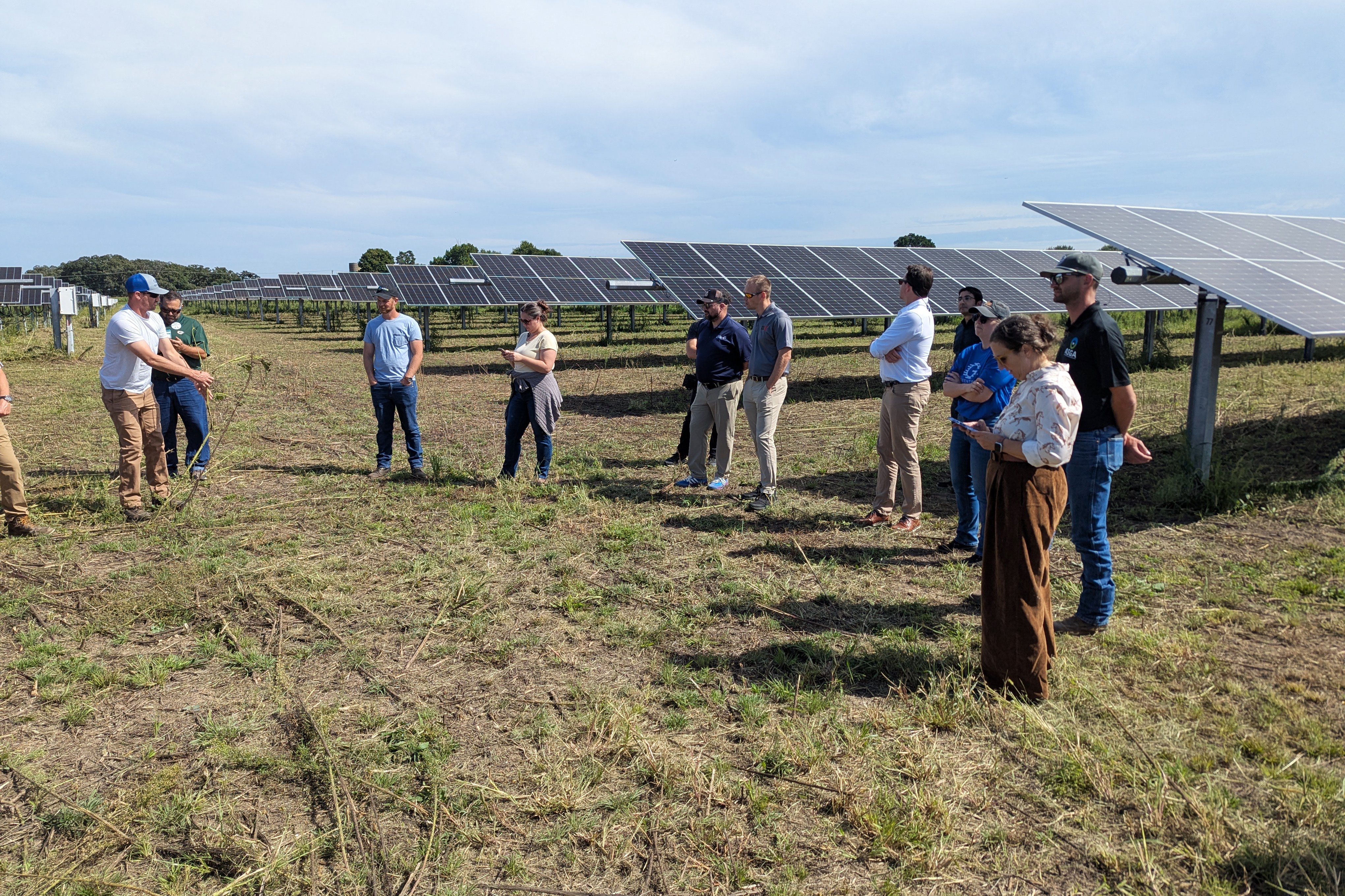 Introducing Solar Professionals to Solar Grazing at ASGA’s Agrivoltaics Certification Training at RE+ Midwest